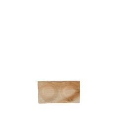Hampi Jeeva Amuse Duo palmblad bord (12cm) - 50 stuks