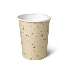 Natural Cups Celebration Stars papieren beker (240 ml) - 25 stuks