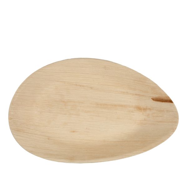 Maladroit jam verfrommeld Hampi Raaga Oval XL palmblad bord (32cm) - 25 stuks | Disposables.bio