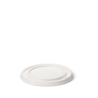 Natural Ware bagasse deksel voor soep/ijsbeker (11cm) - 50 pcs