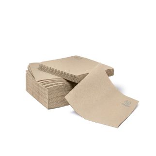 Point 2 Point gerecyclede papieren servet naturel (33cm) - 50 stuks