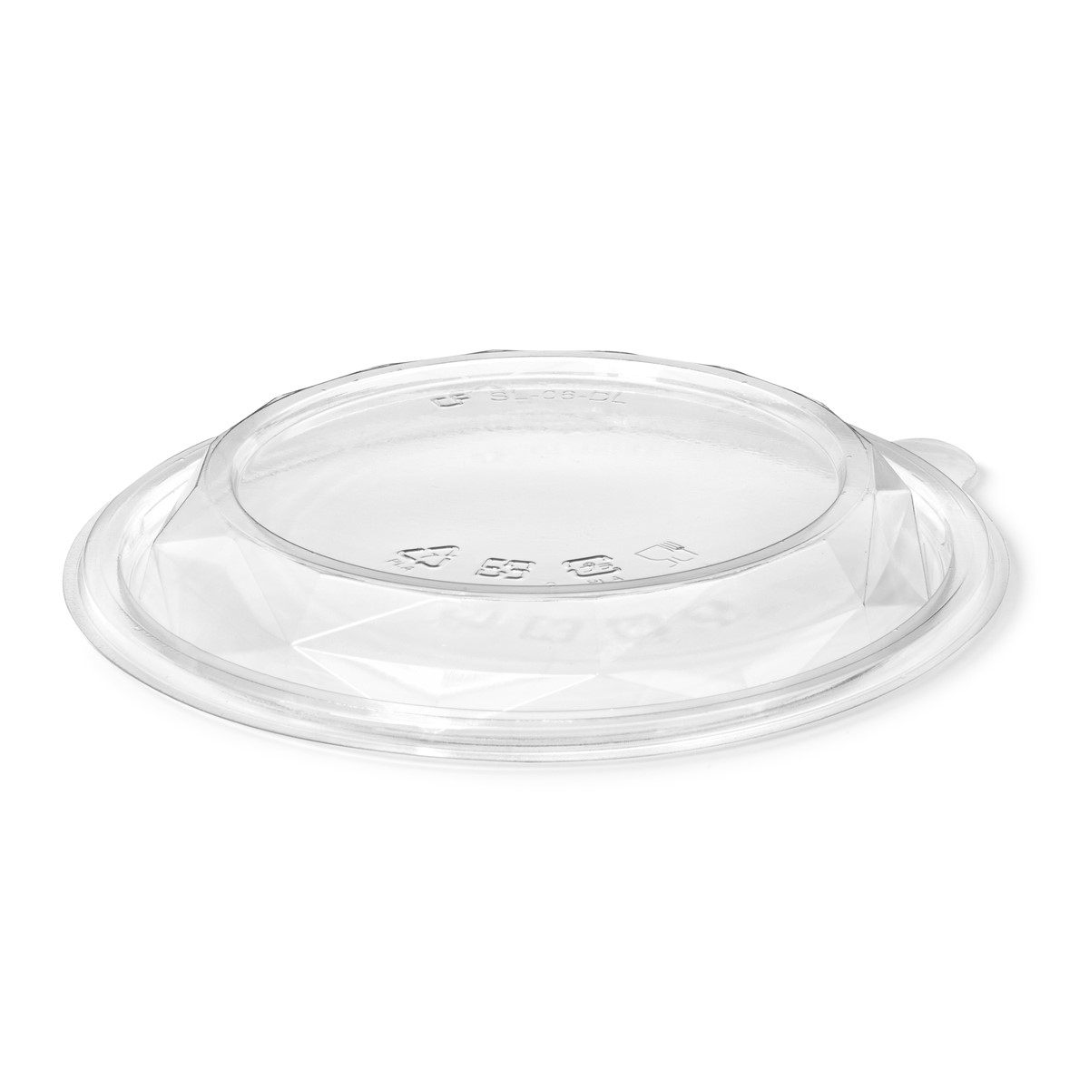 Natural Ware PLA deksel voor Diamond bowl (500ml) - 100 stuks