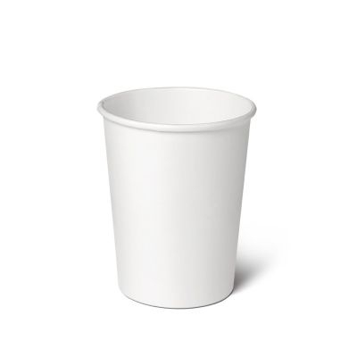 Cups.Bio kartonnen koffiebeker met green Braskem wit (8oz) - 50 stuks