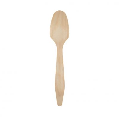 Natural Cutlery Lepel FSC hout (18cm) - 100 stuks