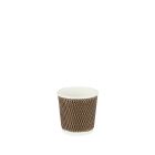 Natural Cups Ripple cup Zwart/Bruin (4oz/120ml) - 50 stuks