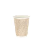 Natural Cups Ripple cup Beige/Goud (12oz/360ml) - 25 stuks